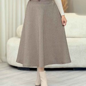 دامن طرح دار نوشین کد 7381