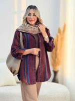 شکت طرح دار آستین پاگن کد 7418 - تصویر 15