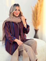 شکت طرح دار آستین پاگن کد 7418 - تصویر 19