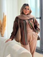 شکت طرح دار تک جیب آتوسا کد 7426 - تصویر 8