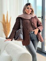 کاپشن لوزی دوزی دو جیب کد 7435 - تصویر 4