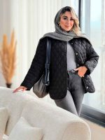 کاپشن لوزی دوزی دو جیب کد 7435 - تصویر 3