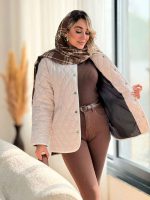 کاپشن لوزی دوزی دو جیب کد 7435 - تصویر 2
