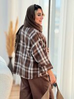 شکت چهارخونه تک جیب سحر کد 7404 - تصویر 12
