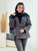 پالتو شاین چهاردکمه کد 7542 - تصویر 2