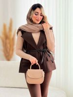 وست طرح دار دو جیب کد 7541 - تصویر 5