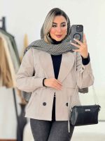 بارانی ژیله دار پریسا کد 7555 - تصویر 2
