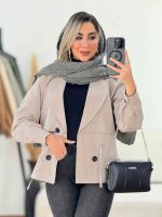 بارانی ژیله دار پریسا کد 7555 - تصویر 18