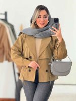 بارانی ژیله دار پریسا کد 7555 - تصویر 30