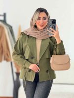 بارانی ژیله دار پریسا کد 7555 - تصویر 3