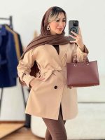 بارانی چهاردکمه صنم کد 7607 - تصویر 12