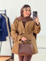بارانی چهاردکمه صنم کد 7607 - تصویر 13