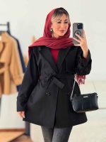 بارانی چهاردکمه صنم کد 7607 - تصویر 6