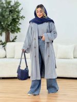 پالتو شش دکمه فروزان کد 7412 - تصویر 10
