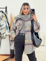 شکت چهارخونه تک جیب همتا کد 7525 - تصویر 3