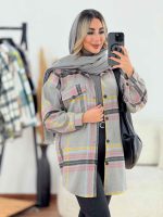 شکت چهارخونه تک جیب همتا کد 7525 - تصویر 7