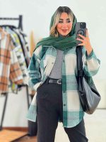 شکت چهارخونه تک جیب همتا کد 7525 - تصویر 10