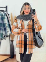شکت چهارخونه تک جیب همتا کد 7525 - تصویر 4