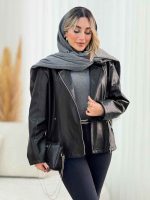 کت چرم جیب زیپ کد 7490 - تصویر 5