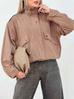 بامبر یقه پرچ جیب نما کد7513