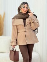 پالتو کمر دار آوا کد 7461 - تصویر 16