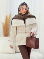 پالتو کمر دار آوا کد 7461 - تصویر 8