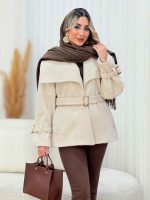 پالتو کمر دار آوا کد 7461 - تصویر 4