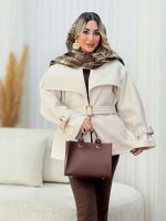 پالتو کمر دار آوا کد 7461 - تصویر 2