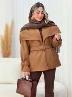 پالتو کمر دار آوا کد 7461 - تصویر 9