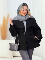 پالتو کمر دار آوا کد 7461 - تصویر 3