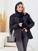 پالتو تک دکمه کمند کد 7568 - تصویر 2