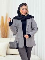 پالتو تک دکمه کمند کد 7568 - تصویر 15