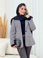پالتو تک دکمه کمند کد 7568 - تصویر 12