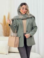 پالتو تک دکمه کمند کد 7568 - تصویر 6