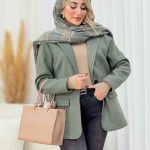 پالتو تک دکمه کمند کد 7568