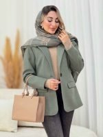 پالتو تک دکمه کمند کد 7568 - تصویر 16