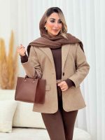 پالتو تک دکمه کمند کد 7568 - تصویر 17