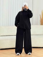 ست دورس نیم زیپ و شلوار نیلوفر کد 7567 - تصویر 5