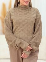 بافت یقه اسکی طرح حصیری کد 7392 - تصویر 3