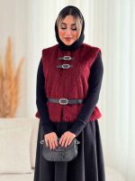 استایل با رنگ زرشکی