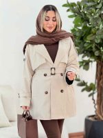 بارانی ژیله دار پارمین کد 7574 - تصویر 4