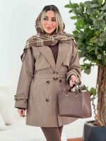 بارانی ژیله دار پارمین کد 7574 - تصویر 17