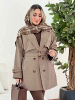 بارانی ژیله دار پارمین کد 7574 - تصویر 6