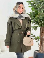 بارانی ژیله دار پارمین کد 7574 - تصویر 2