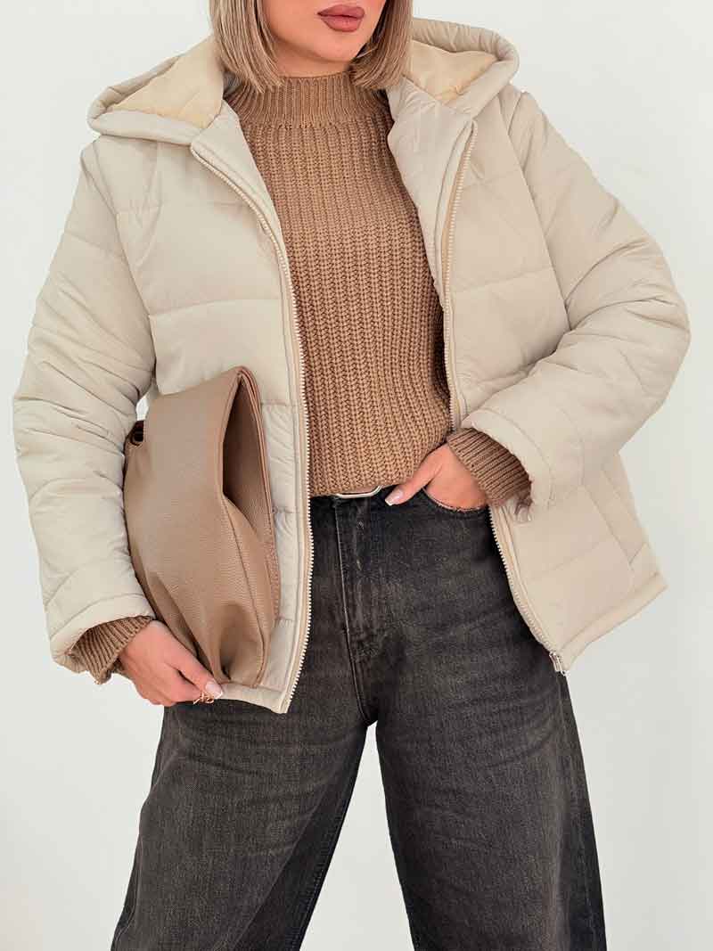 کاپشن دوخت دار فرنیا کد 7591 کاپشن دوخت دار فرنیا کد 7591