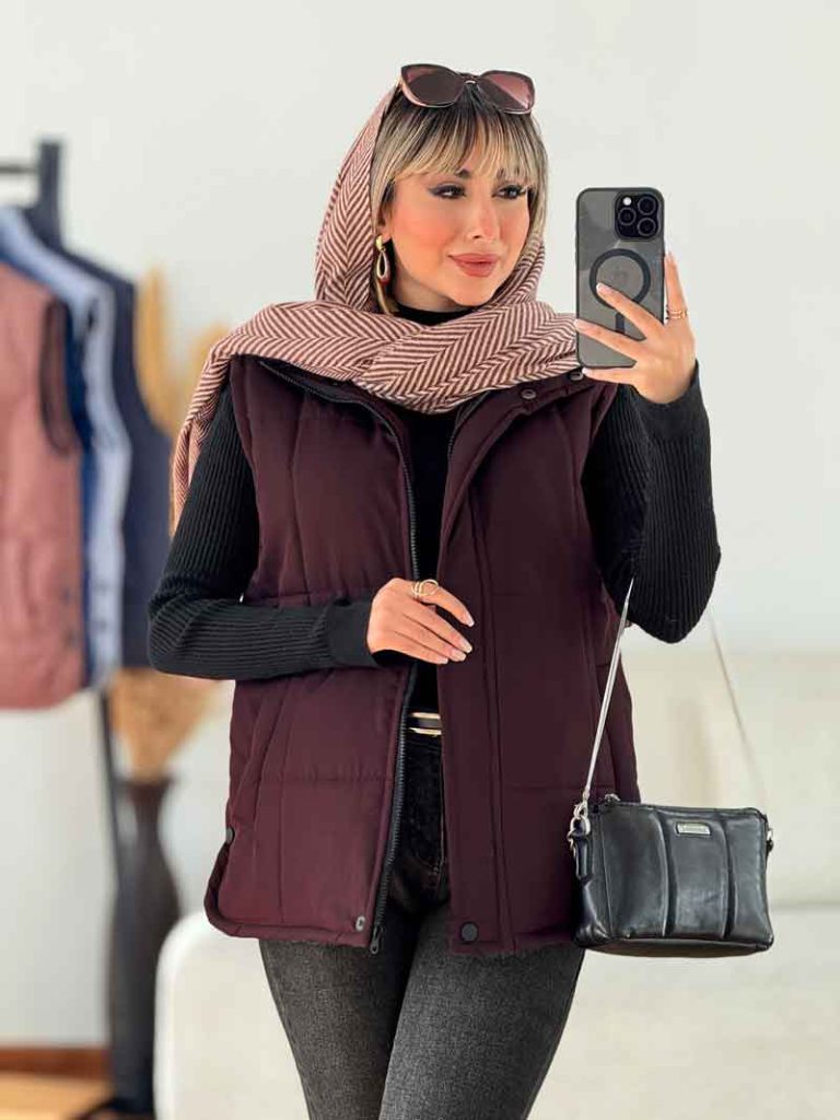 پافر بغل دو دکمه کد 7497