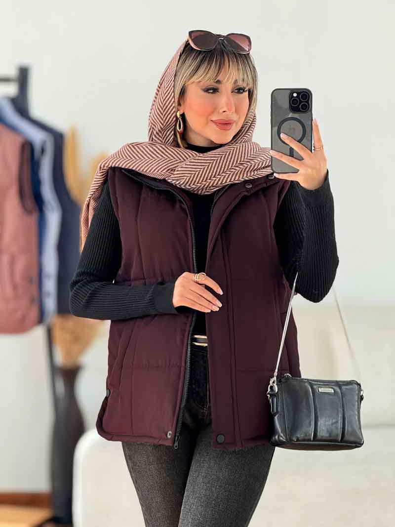 پافر بغل دو دکمه کد 7497