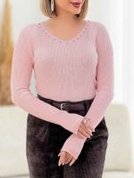 گپ یقه مروارید نیلی کد 7619 - تصویر 10