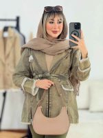 مانتو جین دو جیب آستین دو دکمه کد 6246 - تصویر 4