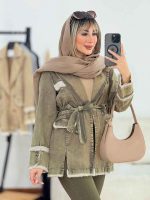 مانتو جین دو جیب آستین دو دکمه کد 6246 - تصویر 9